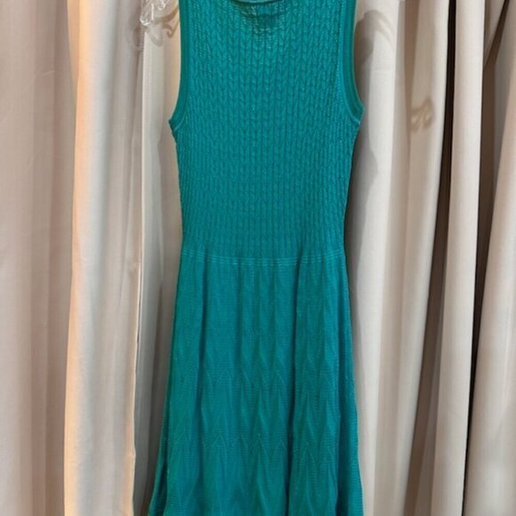 Womens Missoni Sleeveless Dress in Turkish Green Size M. 39" - Picture 2 of 3